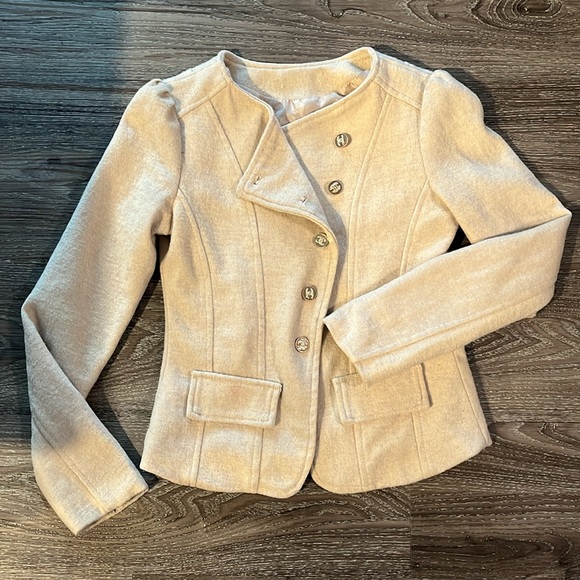 Cream Blazer cardigan - Picture 2 of 10
